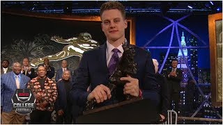 Joe Burrow wins the 2019 Heisman Trophy  College Football on ESPN [upl. by Nyltak]