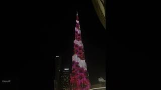 Burj Khalifa light show full video  dubai mall dubailife [upl. by Hulburt]