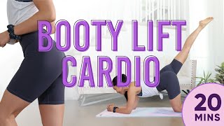 20 minute Booty Lift Cardio Pilates Workout  7 Day Glute Challenge do this video every day [upl. by Vanzant221]