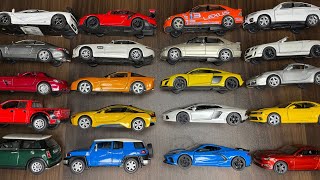 Huge Collection Of Diecast Model Cars Jada Burago Wely amp Kinsmart Diecast cars From The Floor 01 [upl. by Anayt538]