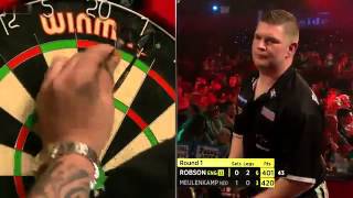 Lakeside BDO World Darts Championship 2014  First Round  Robson VS Meulenkamp [upl. by Nodnart894]