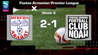 Ararat  Noah 21 Fastex Armenian Premier League 202425 Week 06 [upl. by Arlena765]