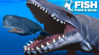 PLAYING AS THE MOSASAUR  Fish Feed Grow [upl. by Kissel]