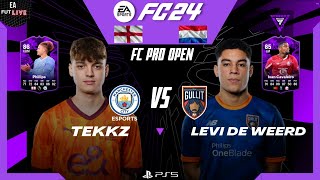 TEKKZ VS LEVI DE WEERD  FC Pro Open 24 Match Week 4  Group D [upl. by Pinkerton215]