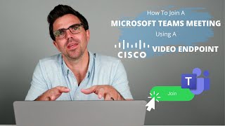 How To Natively Join a Microsoft Teams Meeting from a Cisco Video Endpoint [upl. by Eiramllij]