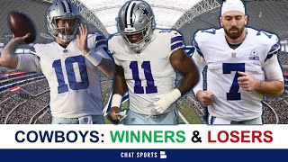 Dallas Cowboys Winners amp Losers vs Texans Cooper Rush Garrett Gilbert Ben DiNucci amp Jabril Cox [upl. by Airbmat]