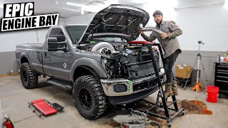 ULTIMATE 67 Powerstroke Engine Bay Make Over  Part 1 [upl. by Erlandson]