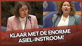 Marjolein Faber SLOOPT arrogante D66er die NIKS aan de asielinstroom wil doen [upl. by Malka]