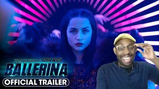 BALLERINA JOHN WICK SPINOFF TRAILER REACTION [upl. by Odlaner]