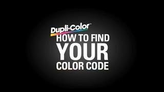 DupliColor Find Your Color Code Mitsubishi [upl. by Allehcram]