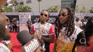 Migos At The 2015 BET Awards Red Carpet [upl. by Nason]