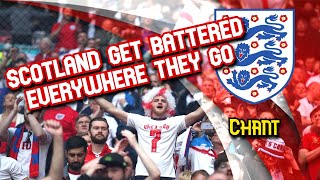 Scotland get battered everywhere they go  England Chant [upl. by Libna694]