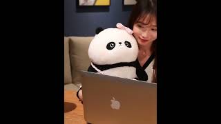 Kawaii Panda Plush Toy Soft Bed Pillow Baby Toys Stuffed Animal Plush Panda Soft Toy [upl. by Elysha]