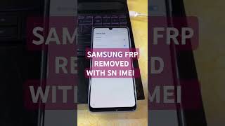 SAMSUNG FRP REMOVED WITH IMEI SN SAMSUNG SAMSUNG FRP FRP frp samsung fr [upl. by Eki557]