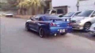 NK Skyline GTR 34 Powered by Nsimo KARACHI [upl. by Ikairik221]