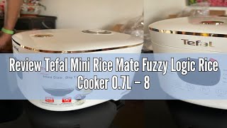 Review Tefal Mini Rice Mate Fuzzy Logic Rice Cooker 07L – 8 programmes AI removeable inner lid c [upl. by Xonnel615]