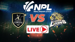 LIVE Nepal Premier League 2024 KATHMANDU GURKHAS VS LUMBINI LIONS  TU Cricket Ground npl2024 [upl. by Laws]