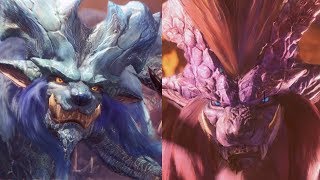 Monster Hunter World Lunastra and Teostra Boss Fight Solo  Long Sword [upl. by Peppard]