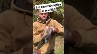 Red Dead Redemption Skinning Rabbit in real life [upl. by Gustafson729]