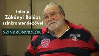 Interjú Zákányi Balázs szinkronrendezővel [upl. by Janaye]