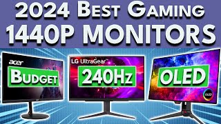 Best 1440p Gaming Monitor 2024  Budget 240Hz amp OLED 1440p Gaming Monitors [upl. by Uhayile706]