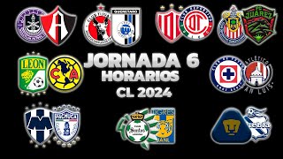 HORARIOS CANALES Y FECHAS DONDE VER LA JORNADA 6  LIGA MX CLAUSURA 2024 [upl. by Leta]