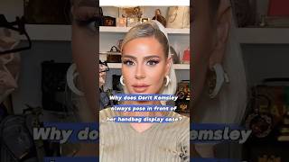 Why does Dorit Kemsley always pose in front of her handbag display case celebrity doritkemsley [upl. by Mlawsky]