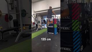 Jump 135 cm workoutvideos trackandfeild workoutshorts trainingcamp jumpforce athleticstrack [upl. by Shalom803]