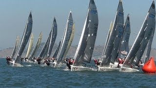 Melges 24 Worlds Race 1 Oct 2 2013 [upl. by Uhile]