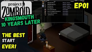 The BEST START in Project Zomboid  Kingsmouth 10 Years Later projectzomboid gaming letsplay [upl. by Llennor]