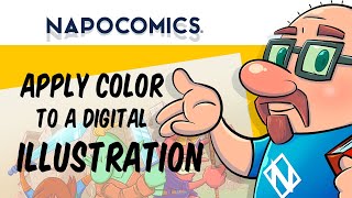 Apply Color 🔴 🟢 🔵 to a Digital Illustration [upl. by Adgam880]