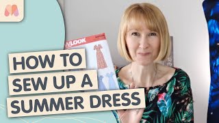 How to Make a Summer Dress  New Look 6594  Sewalong [upl. by Haywood280]