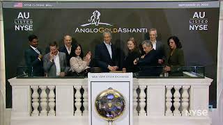 AngloGold Ashanti Limited NYSE AU Rings The Closing Bell® [upl. by Dominique]