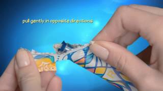 How to use a tampon TAMPAX Compak Pearl Opening the wrapper [upl. by Nirol]