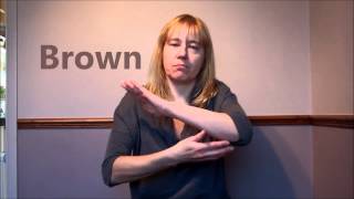 How to sign colours in British Sign Language BSL [upl. by Iht756]