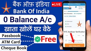 bank of india online account opening  how to open bank of india account online  bank of india [upl. by Steddman]