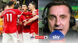 “It was lethargic and sloppy”  Gary Neville reacts to Man Uniteds 10 win vs Norwich [upl. by Azeret]