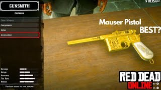 Mauser Pistol Customization Red Dead Redemption 2 [upl. by Ahsot]