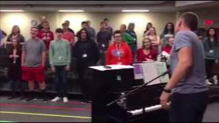 Clark Beckham  Working with the Southmoore High School Choir 11416 1 [upl. by Notgnimer]