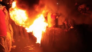 Flaming Tar Barrels of Ottery St Mary November 5th 2012 [upl. by Airreis]