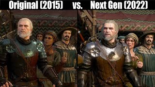 Original vs NextGen Update  The Witcher 3 Wild Hunt Side by Side Comparison [upl. by Eyanaj]