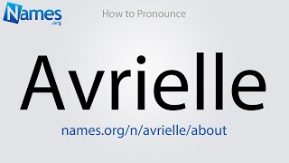 How to Pronounce Avrielle [upl. by Lenehc673]