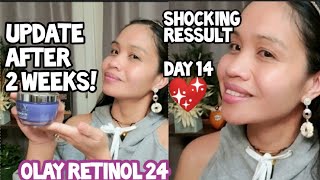 OLAY REGENERIST RETINOL 24 NIGHT CREAM MOISTURIZER UPDATE AFTER 2 WEEKS [upl. by Gabor]