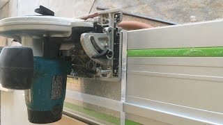 5 Tracksaw Using makita saw and Festool track [upl. by Palmore]