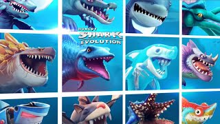 ALL NEW BEHEMOTH LUMINITE  KRAKEN  EVOLVED SHARKS TRAILERS  Hungry Shark Evolution [upl. by Dorehs]