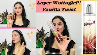 Layer Wottagirl Vanilla Twist body splash review non sponsored review [upl. by Lamonica]