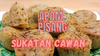 Apam Pisang Sukatan Cawan  Gebu dan Mudah [upl. by Daniyal769]