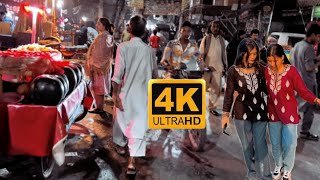 Lohari Gate Old Bazar Of Lahore ‚ Pakistan  Night Life  4K 60fps Amazing City Tour [upl. by Arney477]