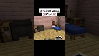 Minecraft working alarm clock shorts minecraft youtube alarmclock tutorial [upl. by Krista]