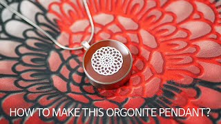 Orgonite resin orgone pendant How to make [upl. by Leinoto]